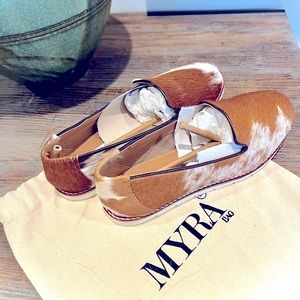 Myra leather flats new